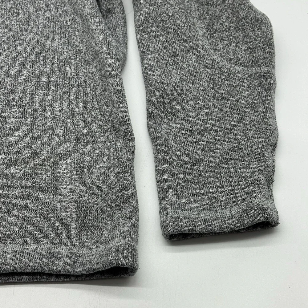 The North Face Gordon Lyons Mens Size Large Gray Fleece 1/4 Zip Pullover Sweater